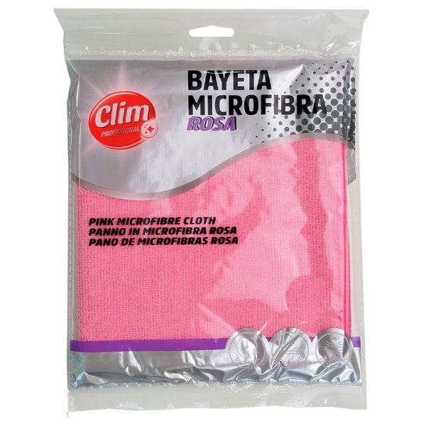 Chiffons en microfibre rose XL - lot de 12 unités Vetonek
