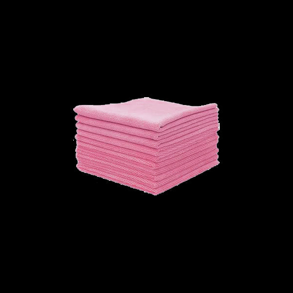 Chiffons en microfibre rose XL - lot de 12 unités Vetonek