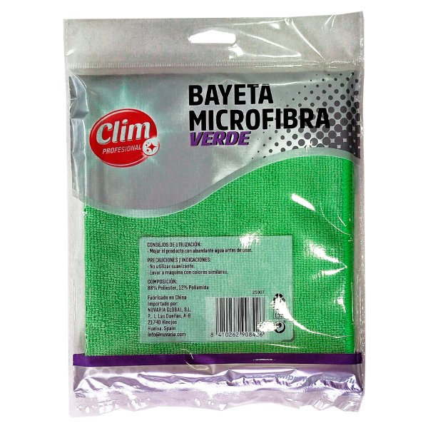 Chiffons en microfibre verts XL 35x40 cm - Lot de 12 Vetonek