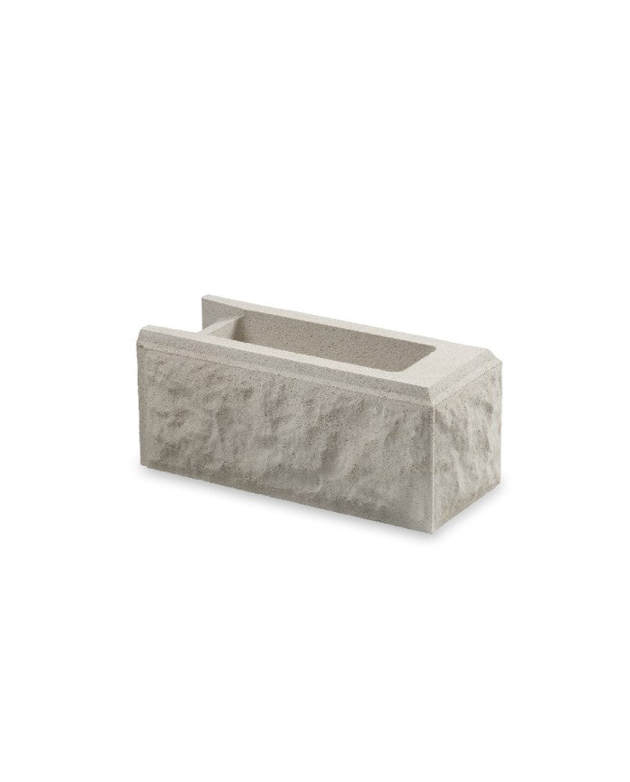 Bloque Loarre de hormigón, textura labrada para cerramientos y muretes - Vetonek