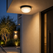 Aplique de Pared Jardín E27 IP44 Negro — Vetonek