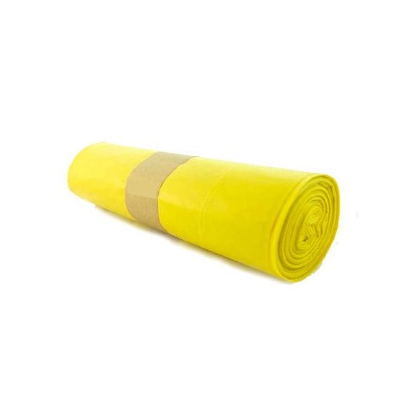 Bolsas de Basura Amarillas para Comunidad 85x105 cm - Rollo de 10 Uds. Vetonek