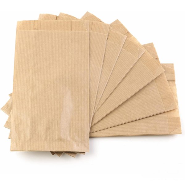 Sac en papier kraft pour four - 200 unités - 11x3,5x20cm Vetonek