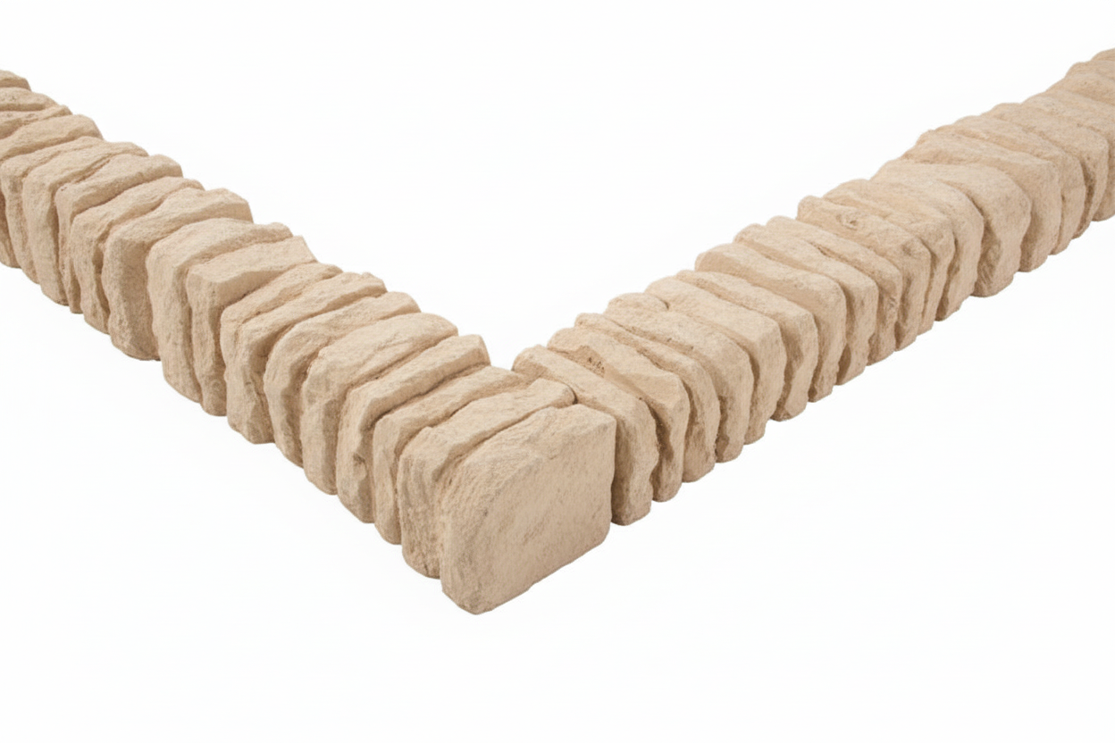 Bordillos de hormigon para jardin imitacion Piedra - Vetonek