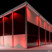 Proyector LED IP65 Brico Rojo — Vetonek (10)