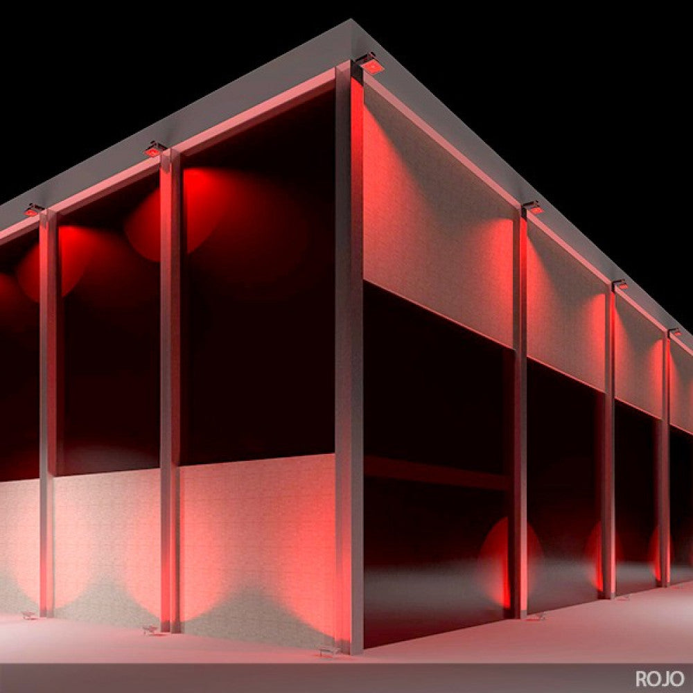 Proyector LED IP65 Brico Rojo — Vetonek (10)