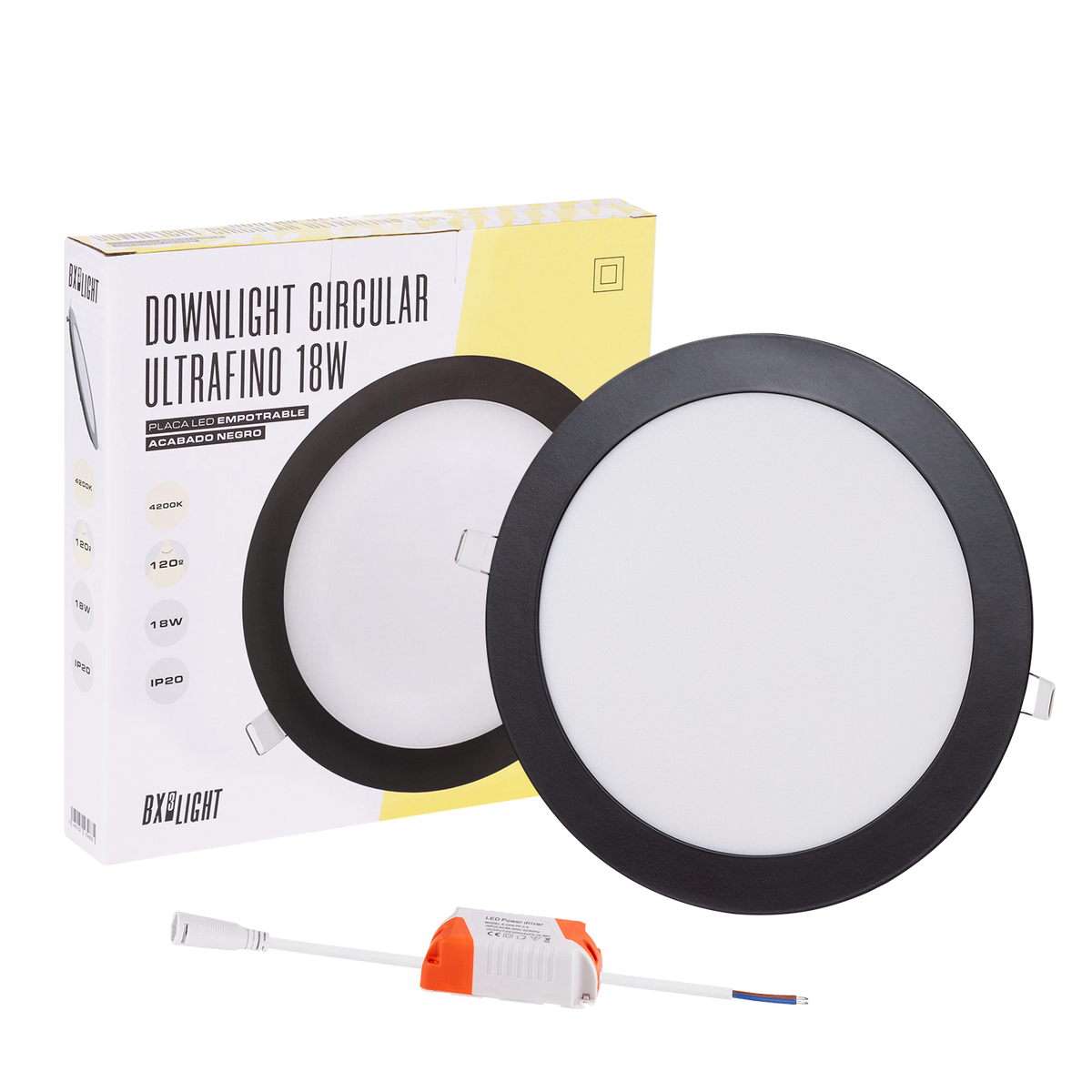 Placa LED 18W 1380Lm 4200ºK Circular — Vetonek