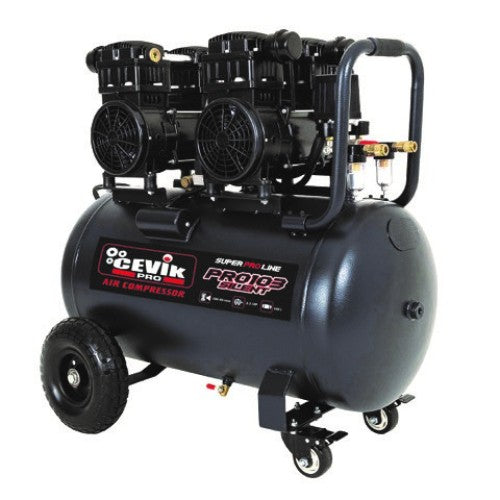 Compresor silencioso sin aceite 100 L 3 HP Cevik Pro - Vetonek