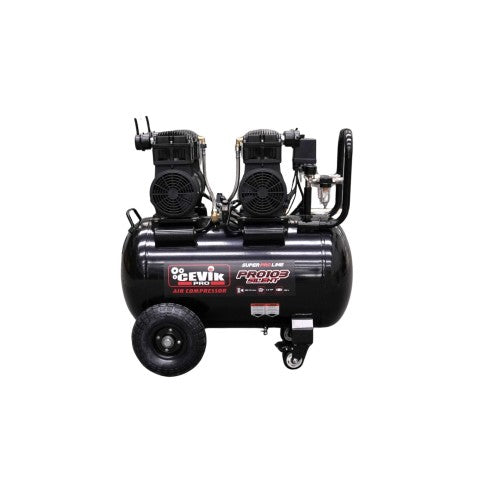 Compresor silencioso sin aceite 100 L y 3 HP Cevik Pro - Vetonek