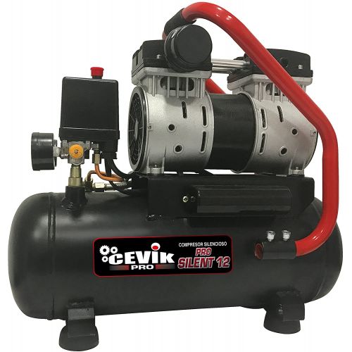 Compresor silencioso sin aceite 12 L Cevik Pro - Vetonek