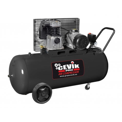 Compresor de correas de 200 L y 3 HP Cevik Pro - Vetonek