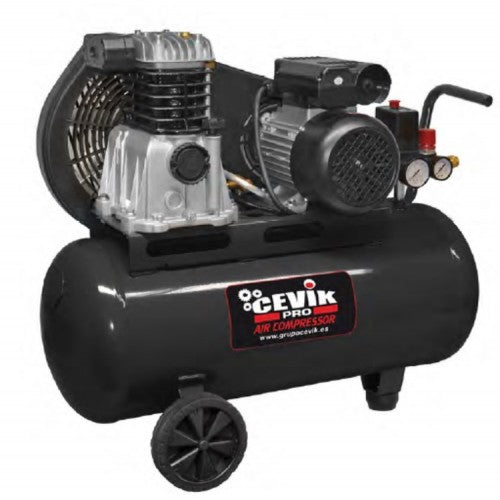 Compresor de correas de 50 L y 3 HP Cevik Pro - Vetonek
