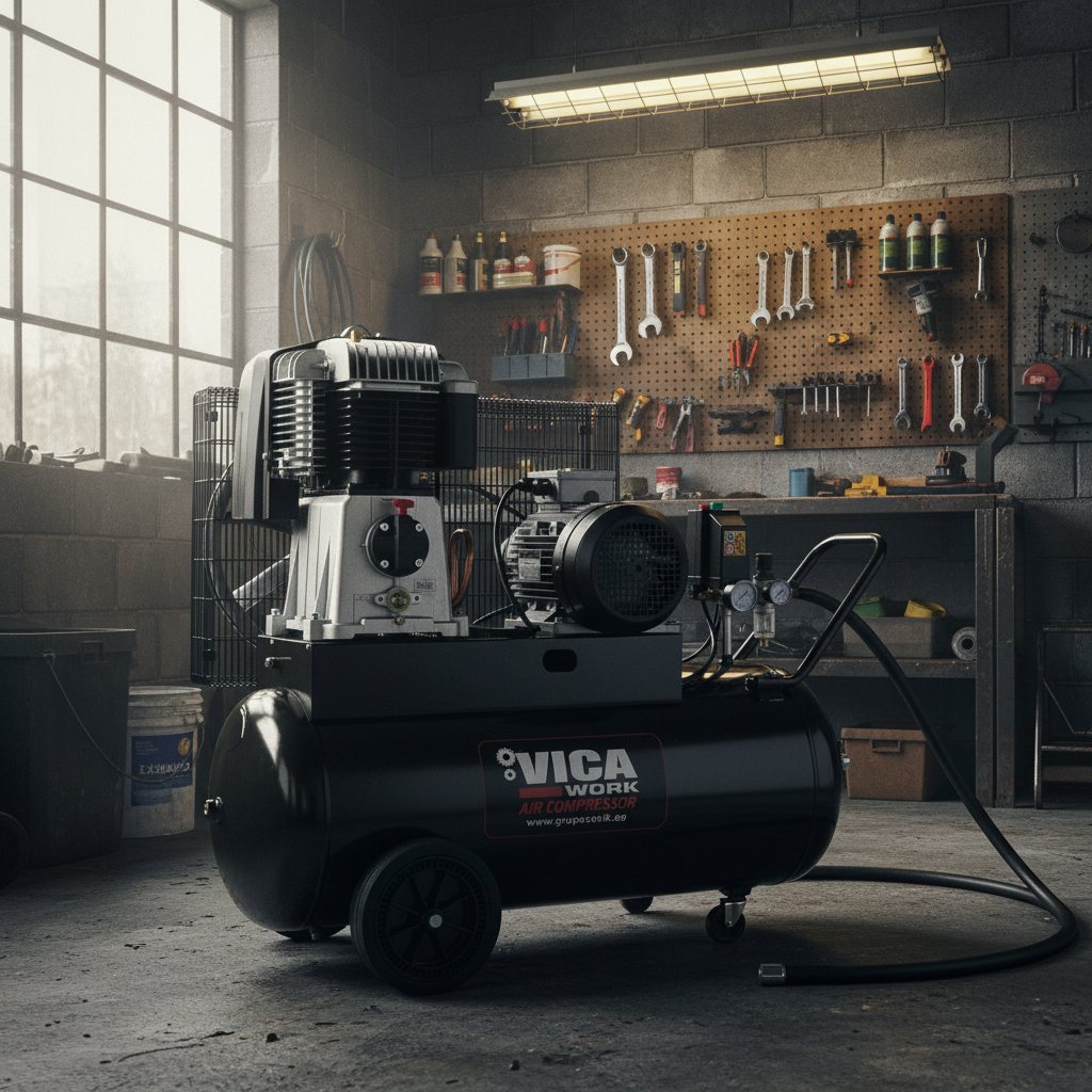 Compresseur triphasé 90 L - 5,5 HP et double étage, 11 ou 14 bar 