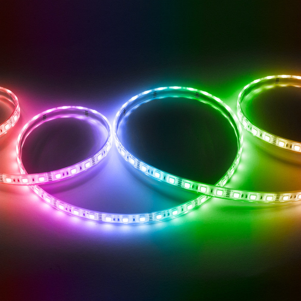 Tira de 60 LEDs 72W 4.000Lm SMD5050 12VDC IP68 RGB Sumergible x5M — Vetonek