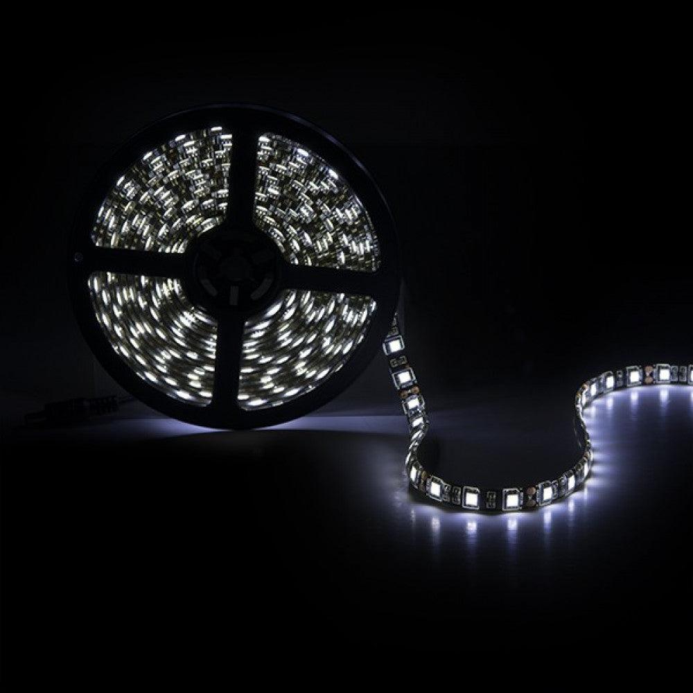 Tira de 300 LEDs 72W 4200Lm CRI85 4200ºK SMD5050 12VDC IP65 Pcb Negro x5M — Vetonek