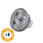 Pack 8 Bombillas LED GU5,3 6W 515Lm 3000ºK — Vetonek (2)