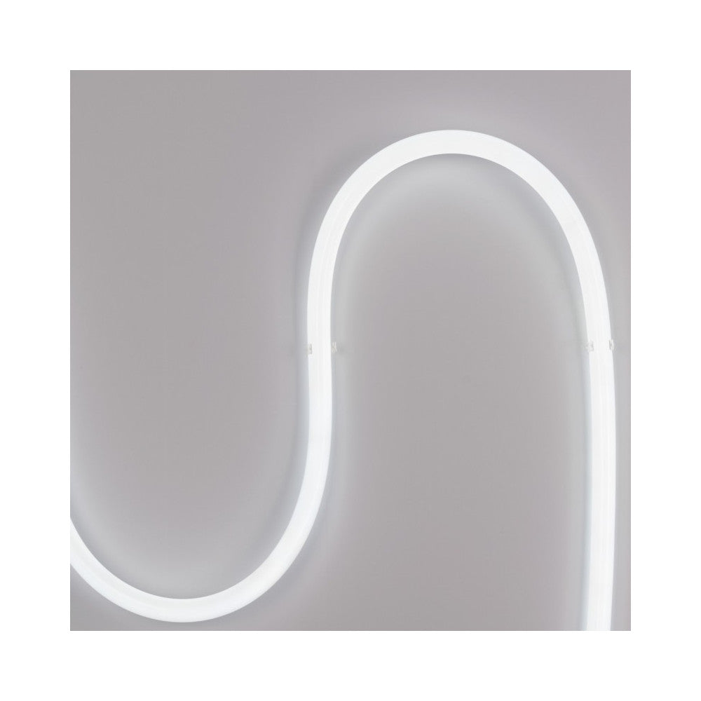 Neón LED flexible circular Vetonek — detalle de flexibilidad para rotulación