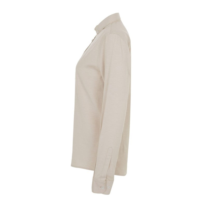 Camisa Oxford stretch blanca de mujer Velilla 405005S - Vetonek