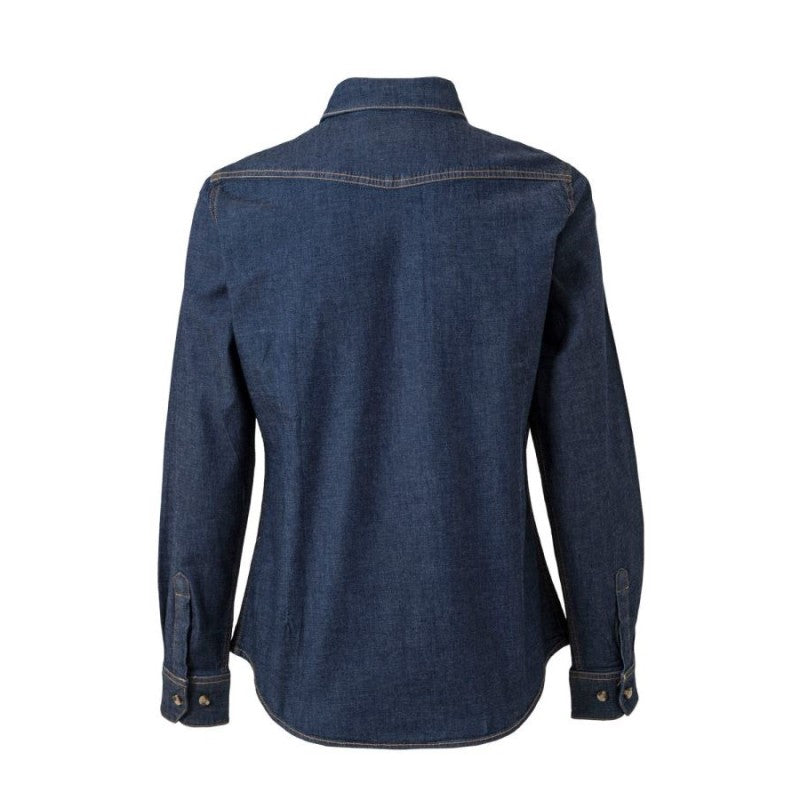Camisa denim de trabajo de mujer Velilla 405007S - Vetonek