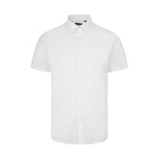 Camisa Oxford stretch manga corta gris hielo Velilla 405024S - Vetonek