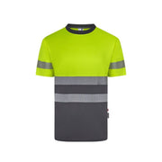 Camiseta reciclada GRS bicolor de alta visibilidad Velilla 305633 - Vetonek