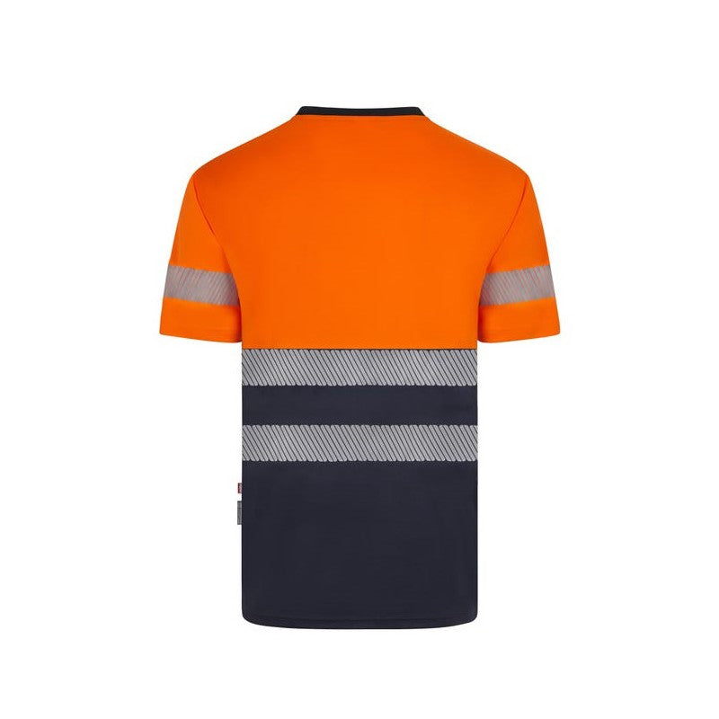 Cuello de canalé a contraste de la camiseta reciclada Velilla 305633 - Vetonek