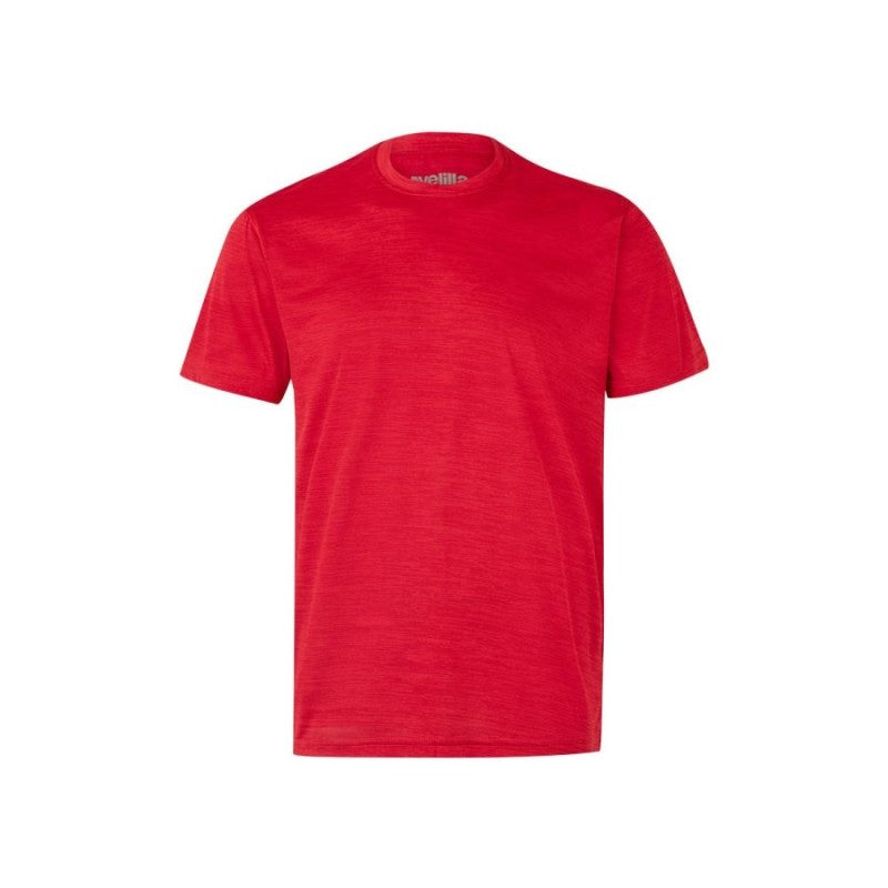 Camiseta técnica jaspeada Velilla 105507 en rojo jaspeado - Vetonek