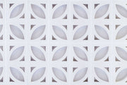 Celosía Valdemadera de hormigón blanco con un dibujo vegetal inspirado en la hoja - vista 2