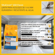 SikaCeram®-650 Classic - Mortier pour le remplissage des joints - Vetonek