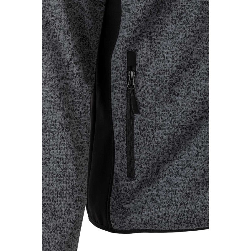 Chaqueta de punto afelpado Velilla 206008 en gris y negro - Vetonek
