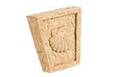 Clave de arco Zarratón con concha tallada