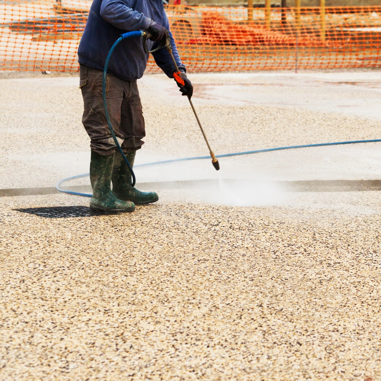 Abujardado Químico Vetonek: Huile désactivante pour Pavements en Béton de Granulat Apparent - Vetonek