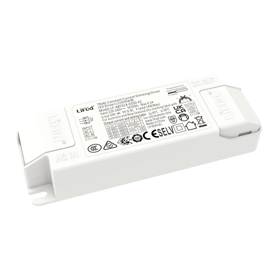 Driver Lifud 40W Salida: 25-38V 750-1050mA Dimable Trailing edge IP20 — Vetonek