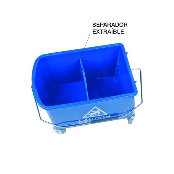 Cubo de Fregona Profesional Mini 20 Litros con Ruedas Vetonek