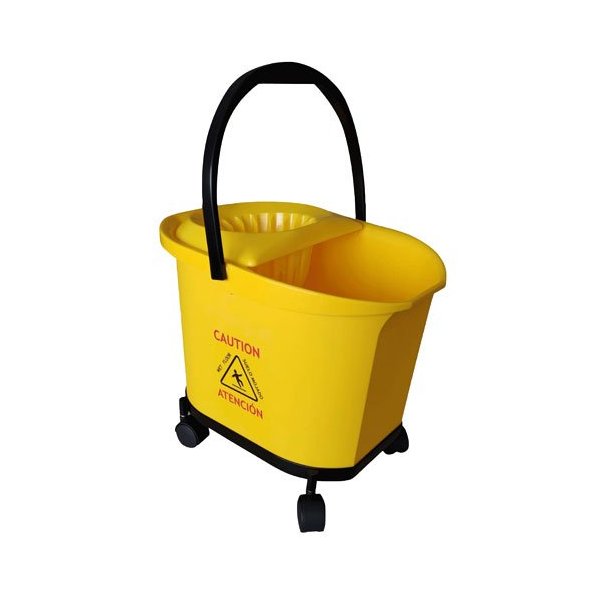 Seau à balai Denox avec roues et essoreur - 16 L Vetonek