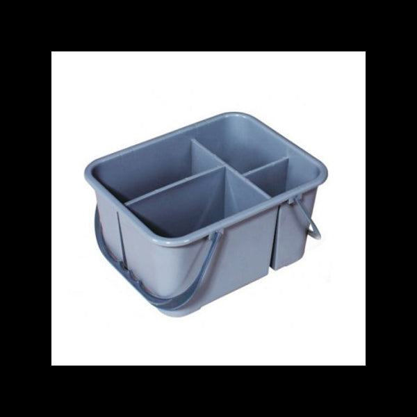 Seau de nettoyage portable - Panier polyvalent gris Vetonek