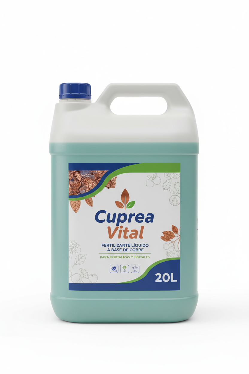 Cuprea Vital — Fertilizante de cobre para hortícolas y frutales