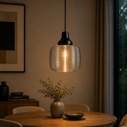 Lámpara Colgante "New Wave Stripe Clear" E27 — Vetonek