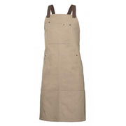 Delantal con peto de canvas bicolor Velilla 404211B - Vetonek