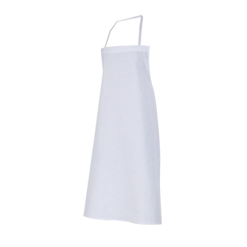 Delantal con peto de algodón blanco Velilla 11 - Vetonek