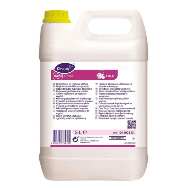 Diversey Suma Chlor D4.4 - Desinfectante de Frutas y Verduras 5L Vetonek