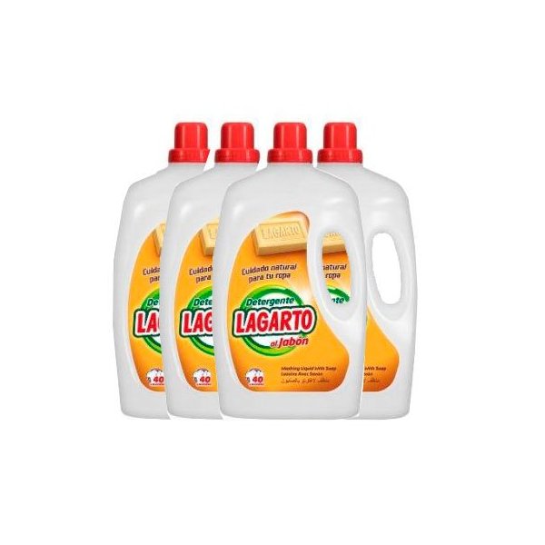 Détergent liquide Savon Lagarto - 40 lavages (boîte de 4 unités) Vetonek