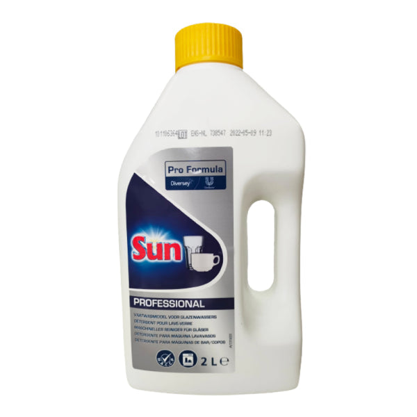 Detergente para máquina lavavasos Sun Diversey 2L - Limpieza profesional Vetonek