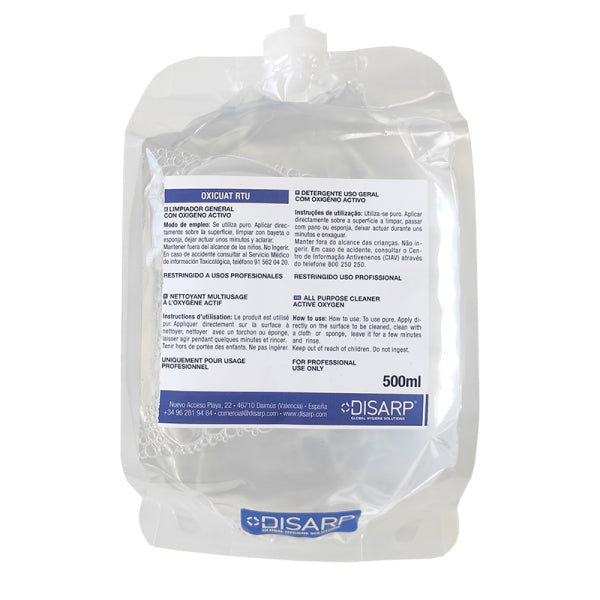 Détergent général OXICUART RTU avec oxygène actif 500 ml - Recharge DISARP Vetonek