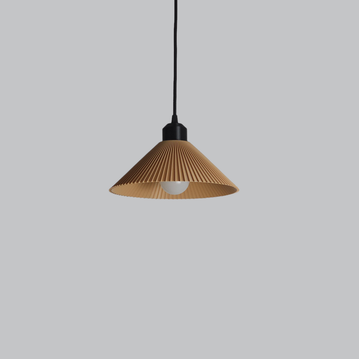 Lámpara Colgante "Colt" Color Beige/Florón Negro/Cable Negro — Vetonek (3)