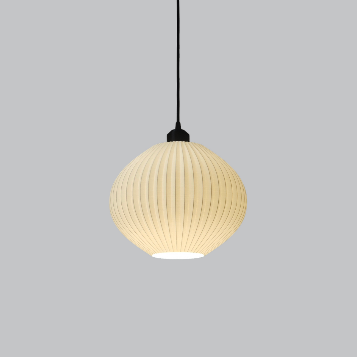 Lámpara Colgante "Idali" Color Blanco/Florón Negro/Cable Negro — Vetonek (3)