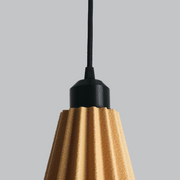 Lámpara Colgante "Lindor" Color Beige/Florón Negro/Cable Negro — Vetonek (2)