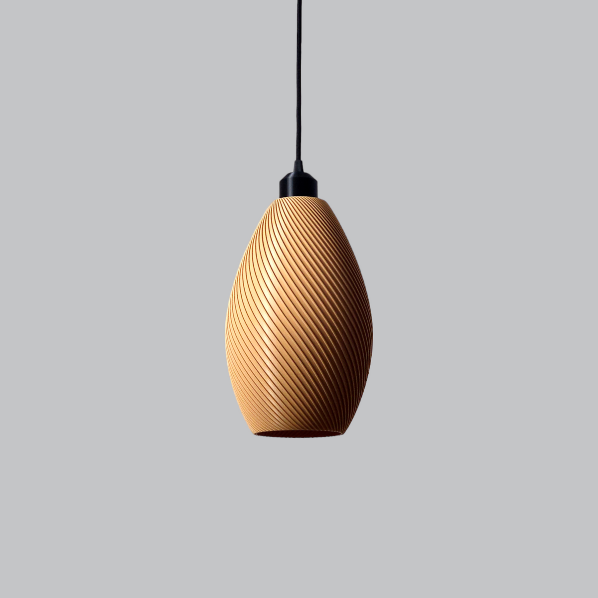 Lámpara Colgante "Paval" Color Beige/Florón Negro/Cable Negro — Vetonek (4)