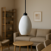 Lámpara Colgante "Paval" Color Blanco/Florón Negro/Cable Negro — Vetonek