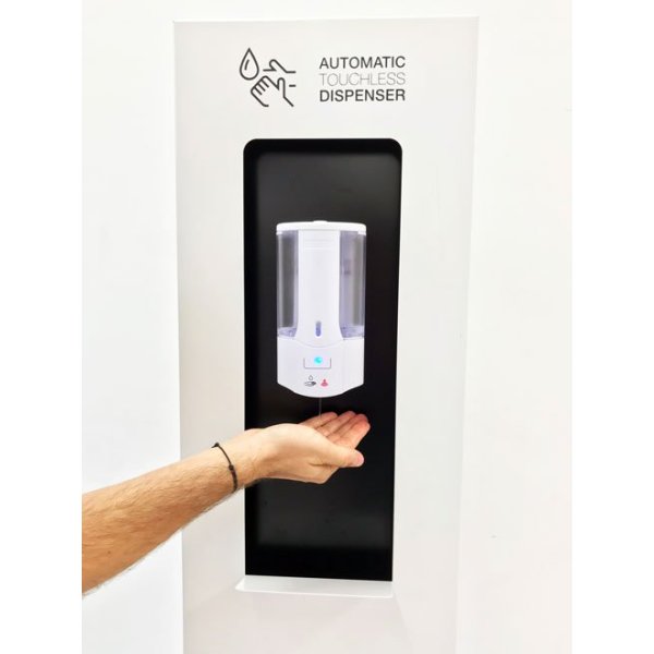 Distributeur automatique de gel hydroalcoolique 400 ml - vertical Vetonek